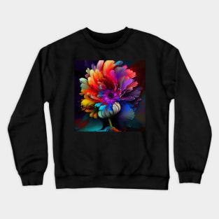 Floral Artwork Designs Crewneck Sweatshirt